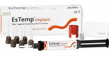 ЕсТемп Имплант EsTemp Implant временный цемент для фиксации коронок Spident - 8 гр.