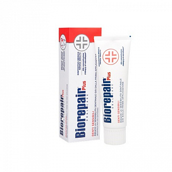 Зубная паста Biorepair Plus Sensitive Teeth для чувствительных зубов, 75 мл.