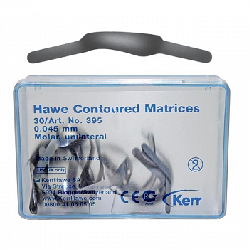 Матрицы контурные для моляров Hawe Contoured Matrices двухсторонние - 30 шт.